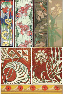 Большая коллекция элементов дизайна Art Nouveau