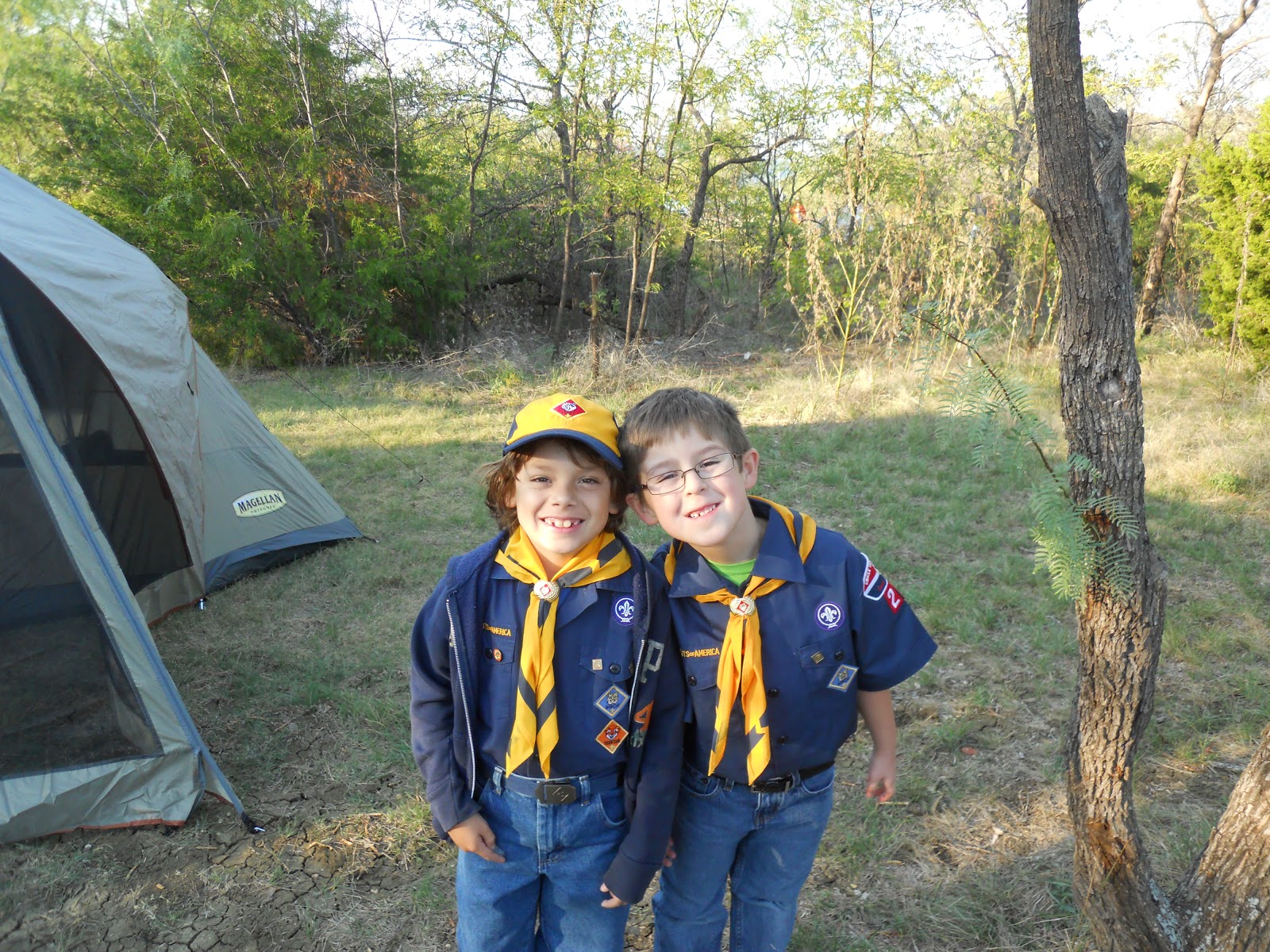 The Mathis Family Caleb's First Cub Scout Camp Out