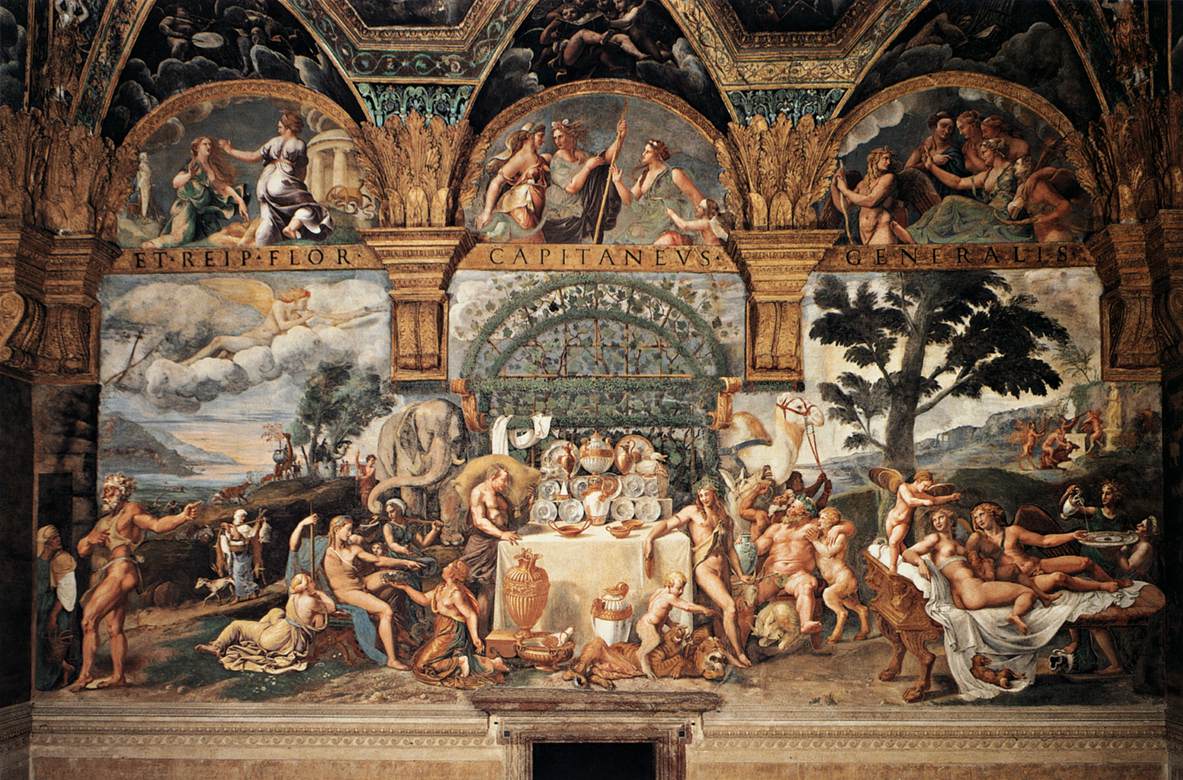 Reproducciones De Arte Del Museo La caída de los Gigantes del Monte Olimpo  de Giulio Romano (1499-1546, Italy)