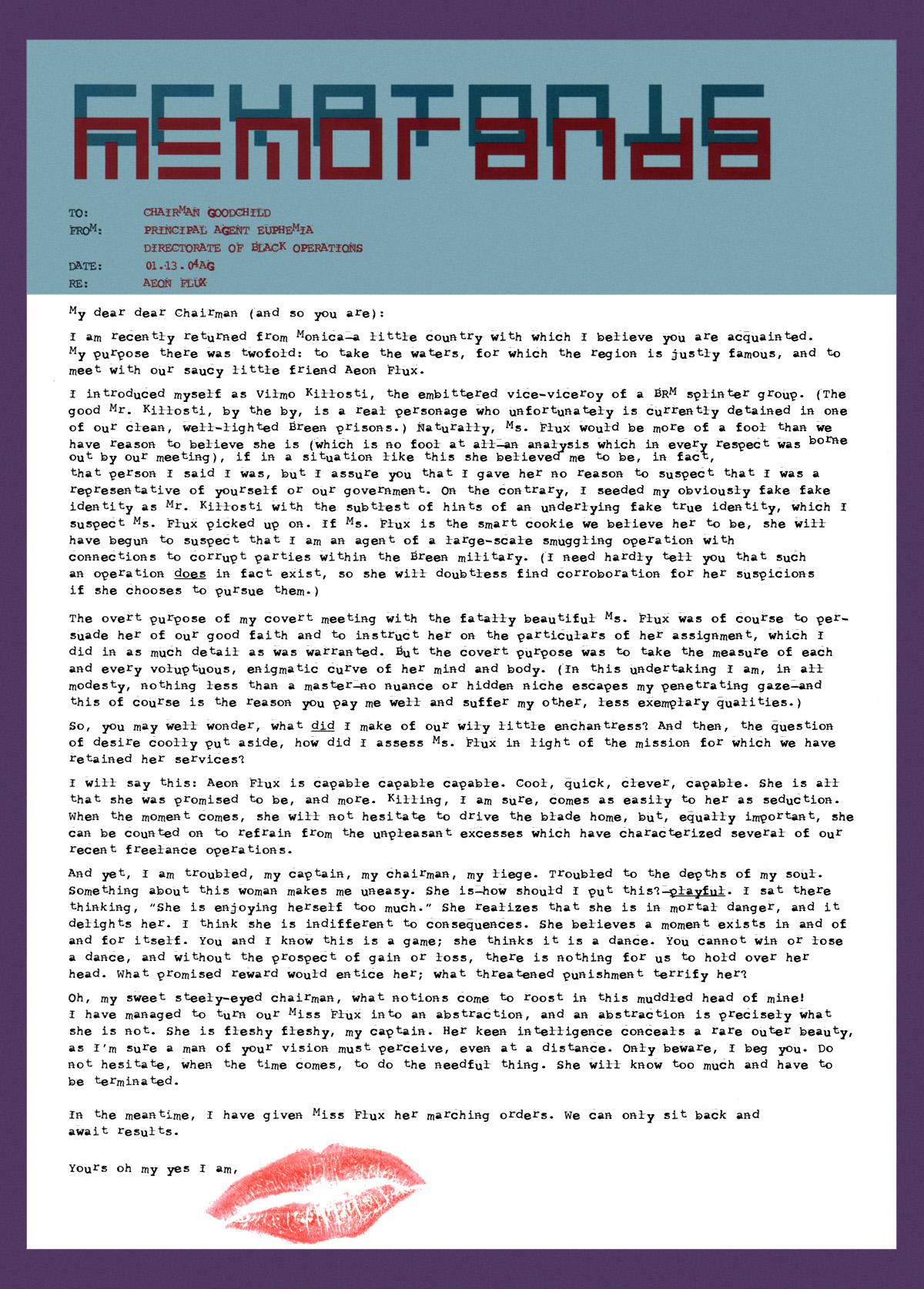 Read online Aeon Flux: The Herodotus File comic -  Issue # TPB - 26