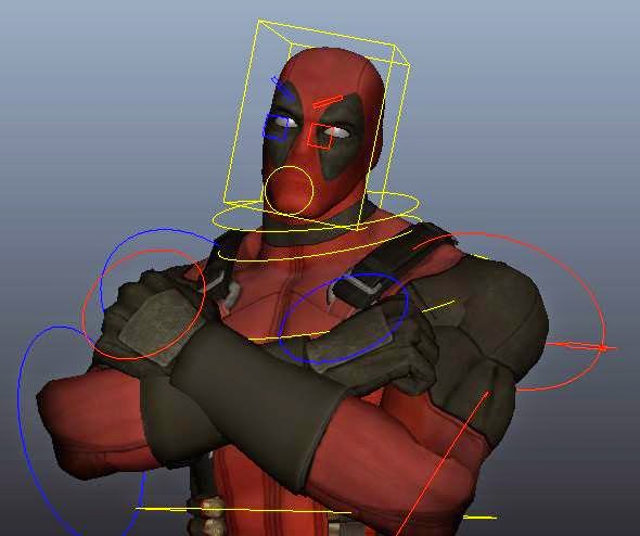 Drew Kedra: Animations and Rigs: Rigging: Deadpool Rig