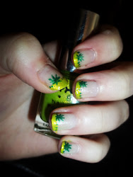 nail 420 weed nails leaf pretty pinky