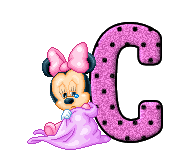 Alfabeto de Minnie bebé llorando C.