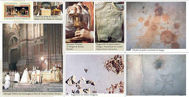 Papo Católico Milagre Eucarístico de Bolsena Itália 1264