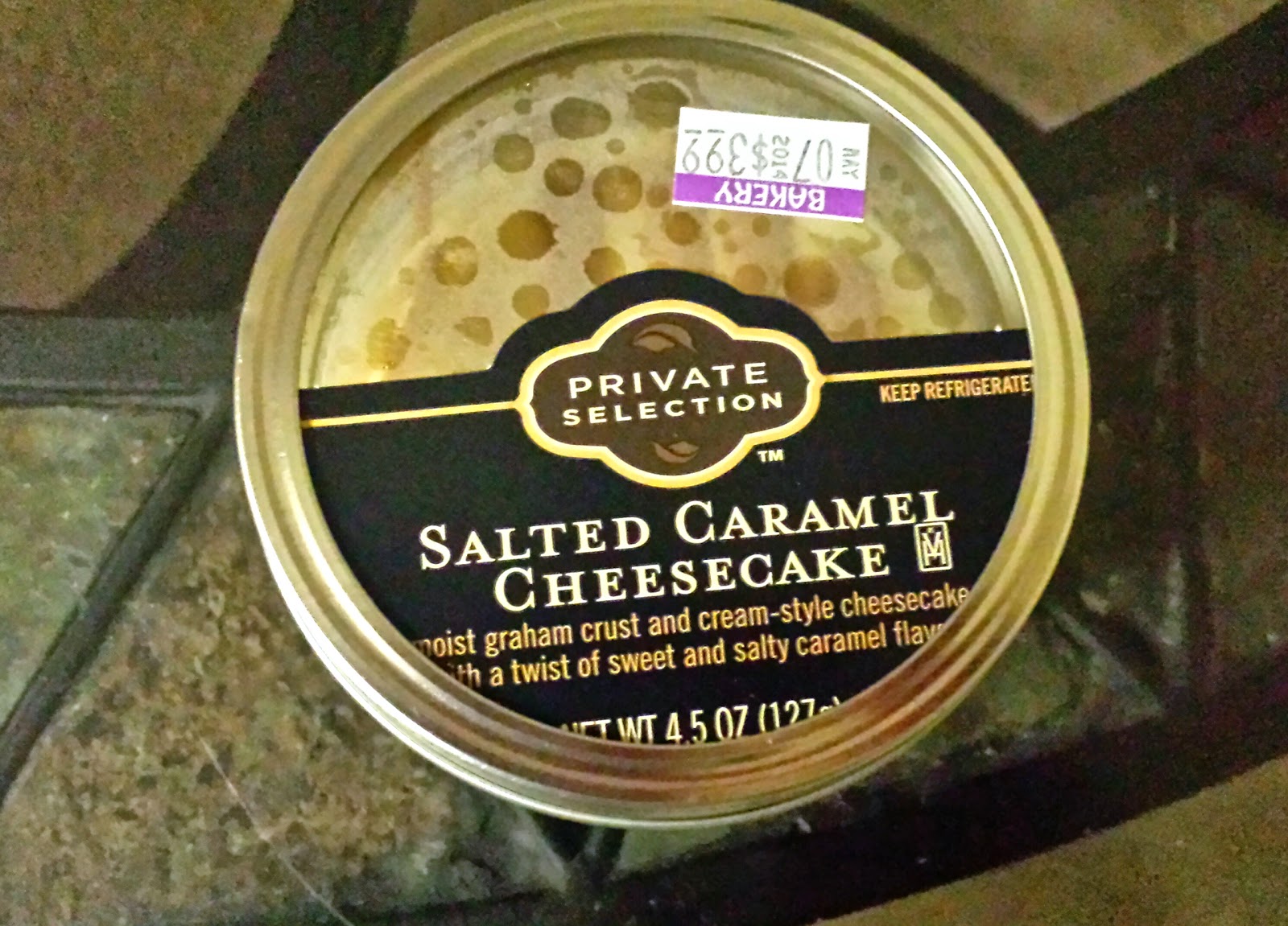 Kroger's Private Selection Mason Jar Desserts Review- Salted Caramel Cheesecake via ProductReviewMom.com
