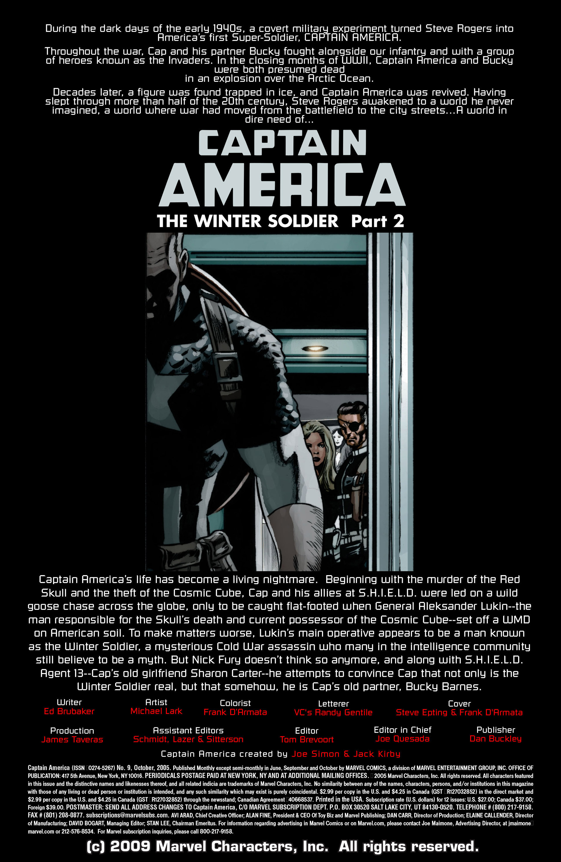 Read online Captain America (2005) comic -  Issue #9 - 2