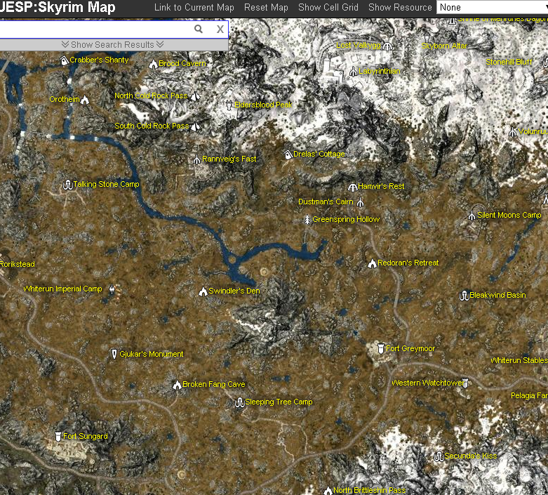 May be it Is: skyrim map uesp