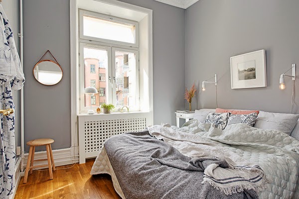 quarto casal cinza