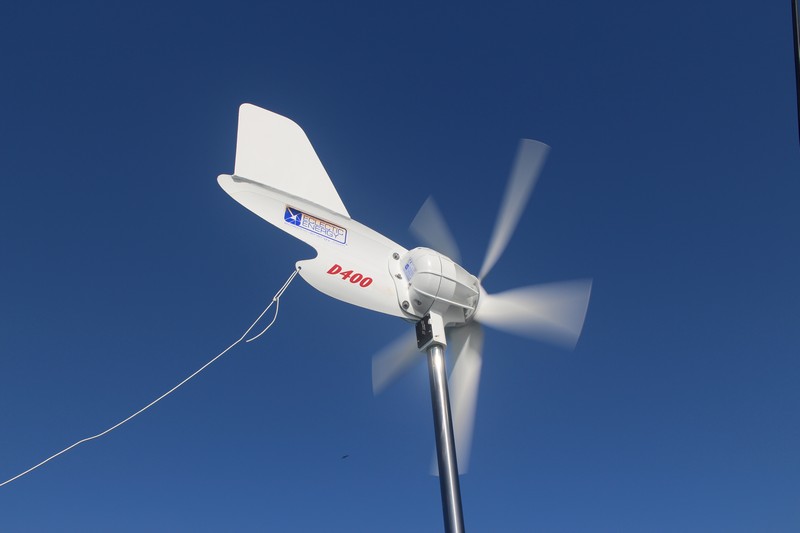 On Deck With SV Liahona Eclectic Energy D400 Wind Generator field review.