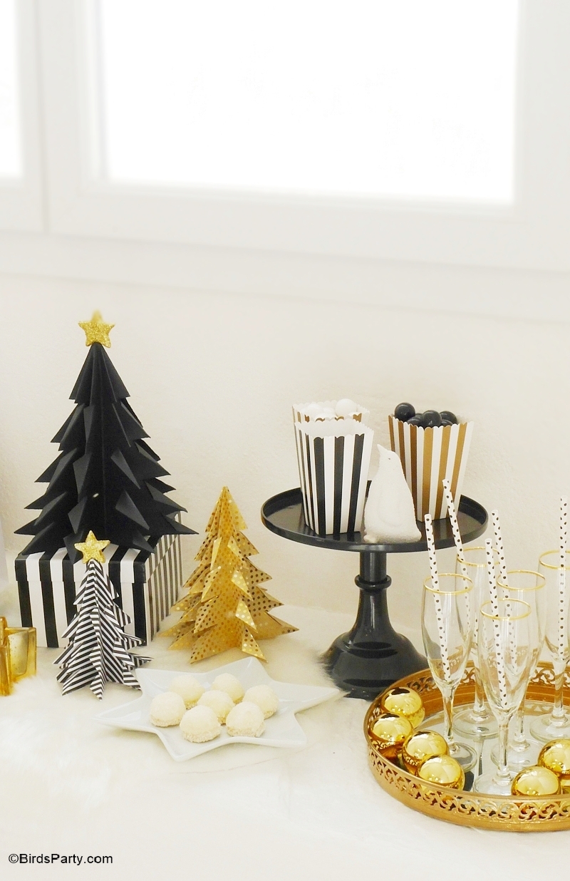 My Black & Gold Christmas Party Tablescape Party Ideas Party