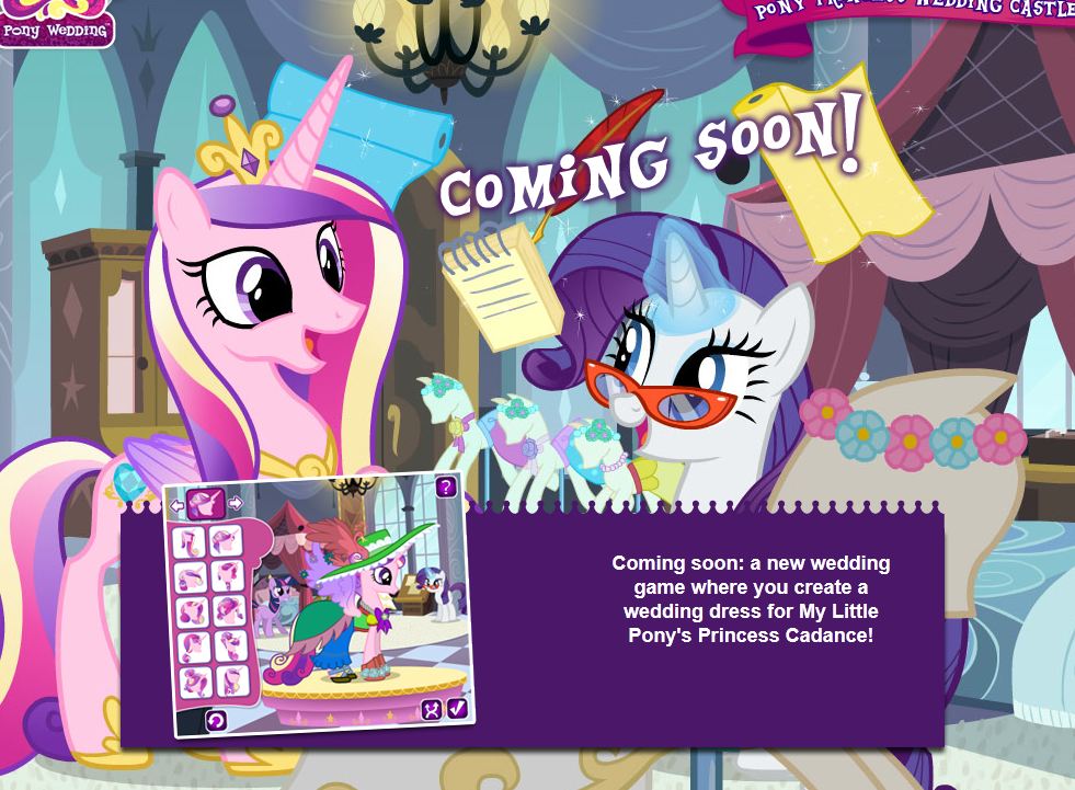 Equestria Daily Mlp Stuff Cadance Dress Up Game Available