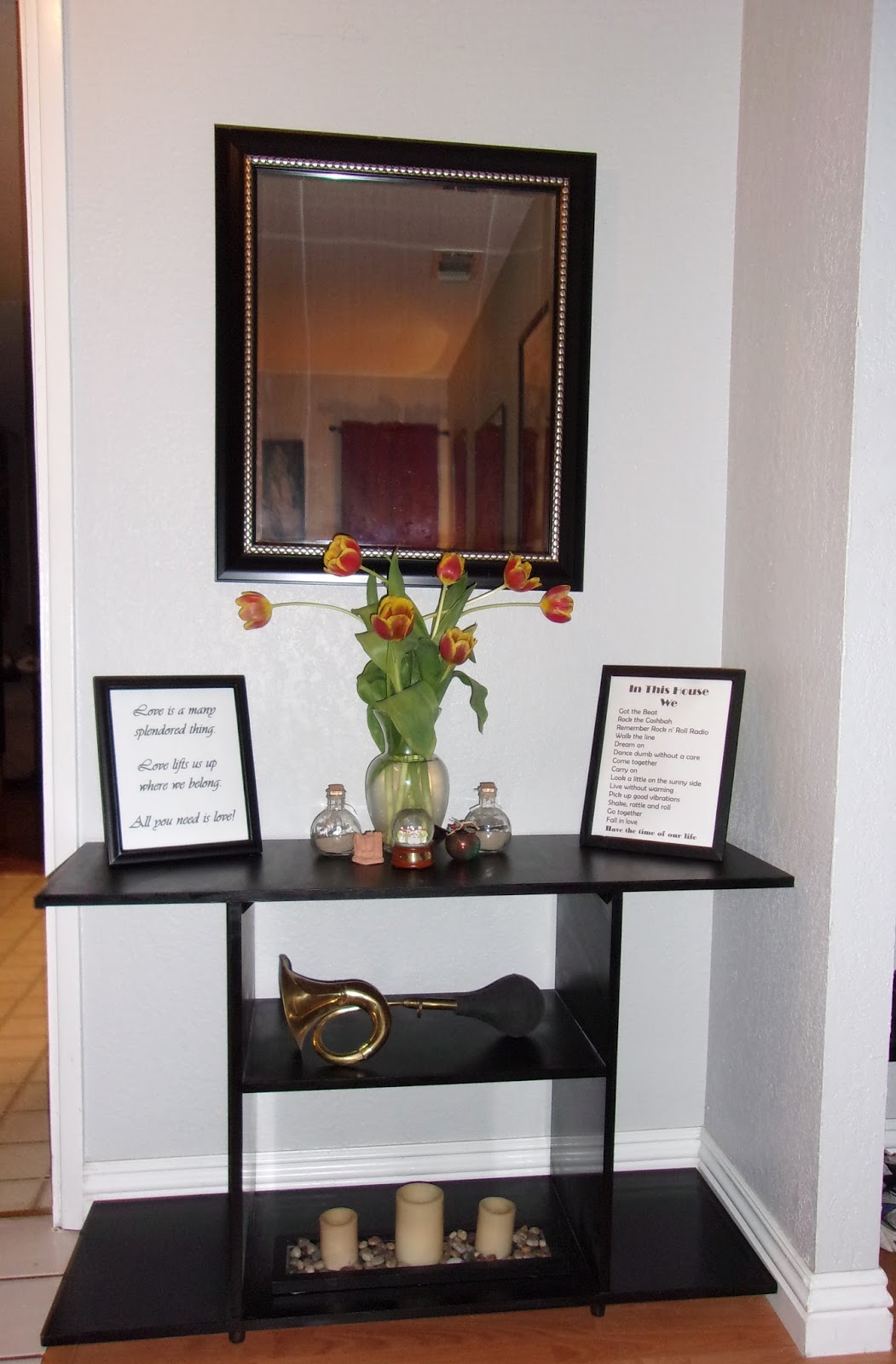 How to Upcycle a TV Stand to Entryway Table