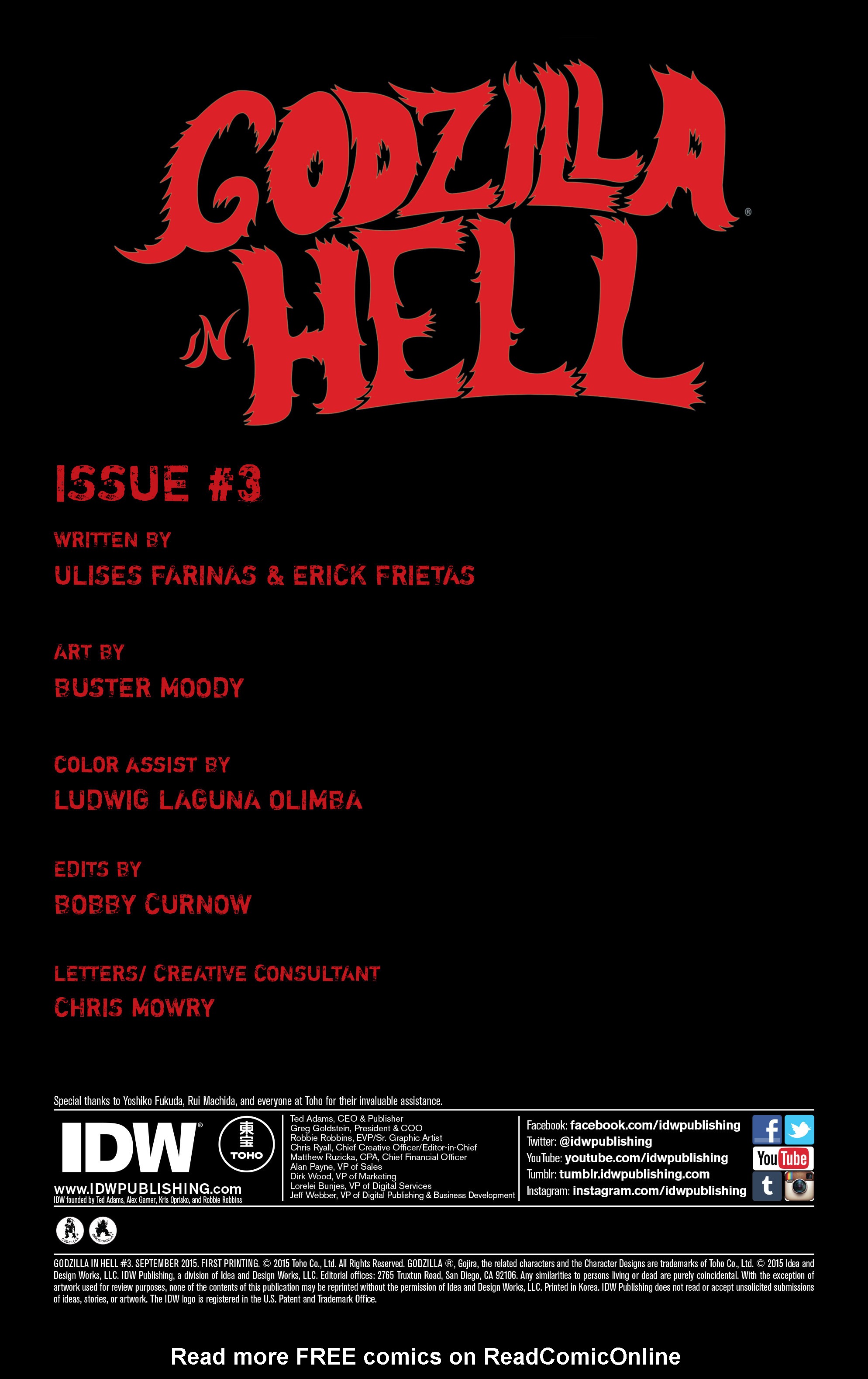 Read online Godzilla in Hell (2015) comic -  Issue #3 - 2