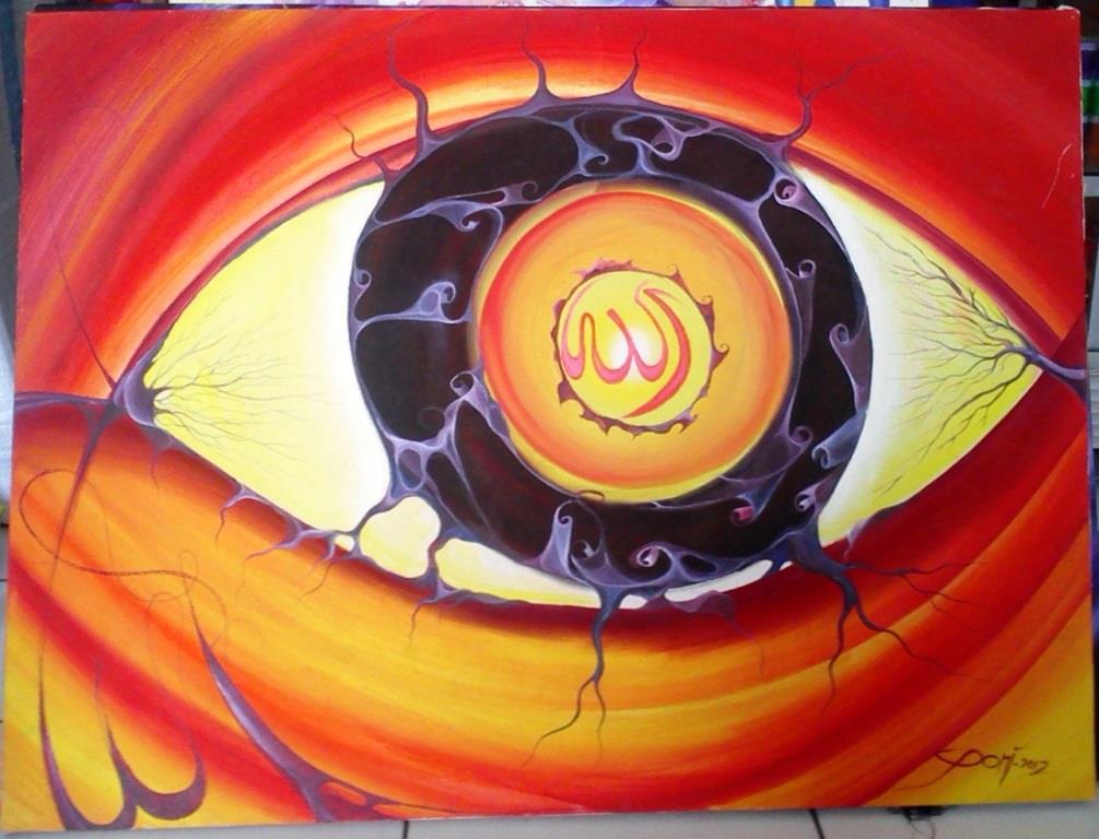 Paling Keren Lukisan Kaligrafi Kontemporer Background Kaligrafi - Sufi