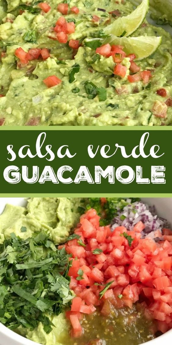 Salsa Verde Guacamole Simply Delicious Food