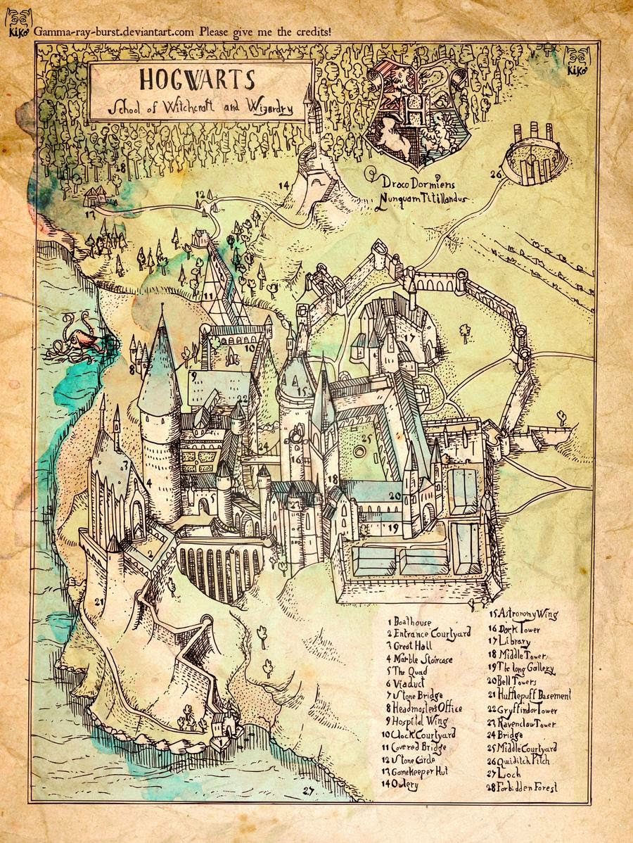 Landkartenblog: Lageplan von Hogwarts (Harry Potter) Landkartenblog: Lageplan von Hogwarts (Harry Potter)