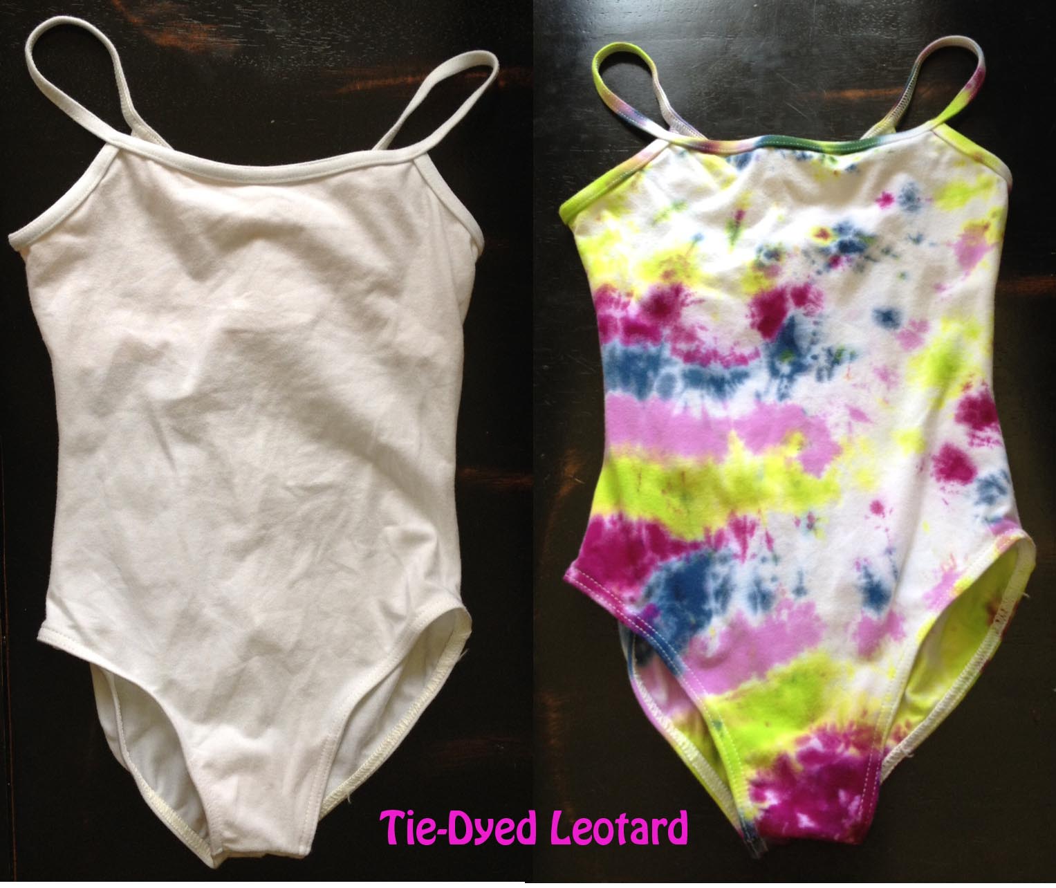 tie dye leotard diy modernbeatniks