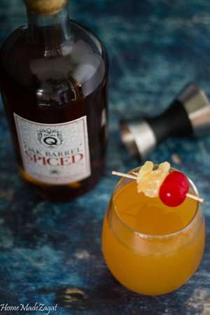 A spicy ginger beer drink perfect for the fall weather with the addition of Don Q's oak barrel spiced rum.