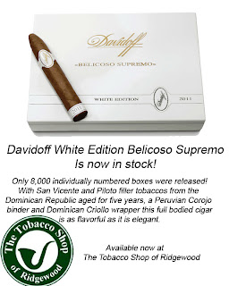 >Davidoff White Edition Belicoso Supremo @ Tobacco Shop of Ridgewood davidoffwhitebelicoso theridgewoodblog.net