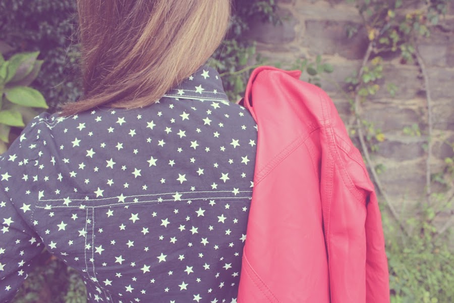 Camisa handmade estampado de estrellas