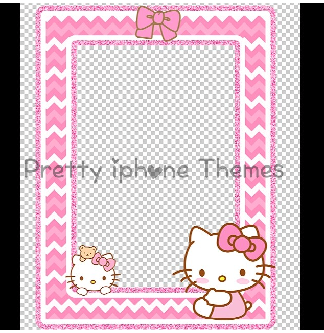 Pretty iPhone Themes Hello kitty Picture Frame iWidget