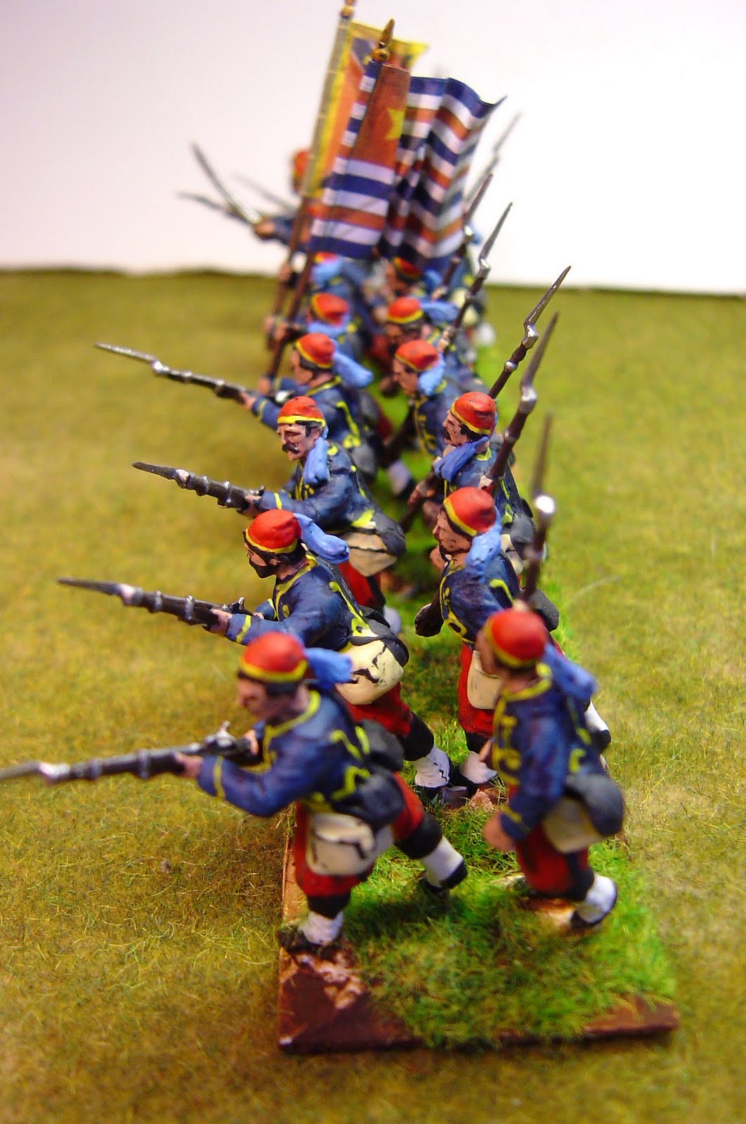 Painting Wargames Figures 1st Louisiana Zouaves
