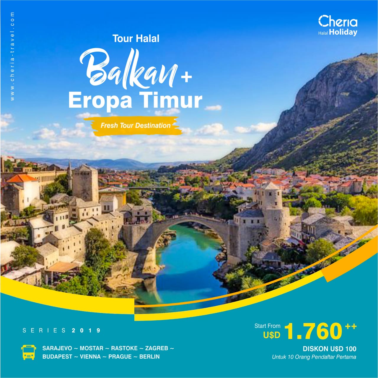 Paket Tour Halal Eropa Timur + Balkan Cheria Holiday