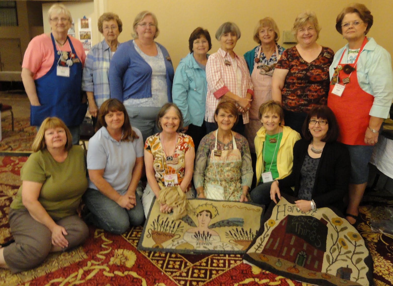 Primitives by the light of the moon Star of Texas Rug Hooking