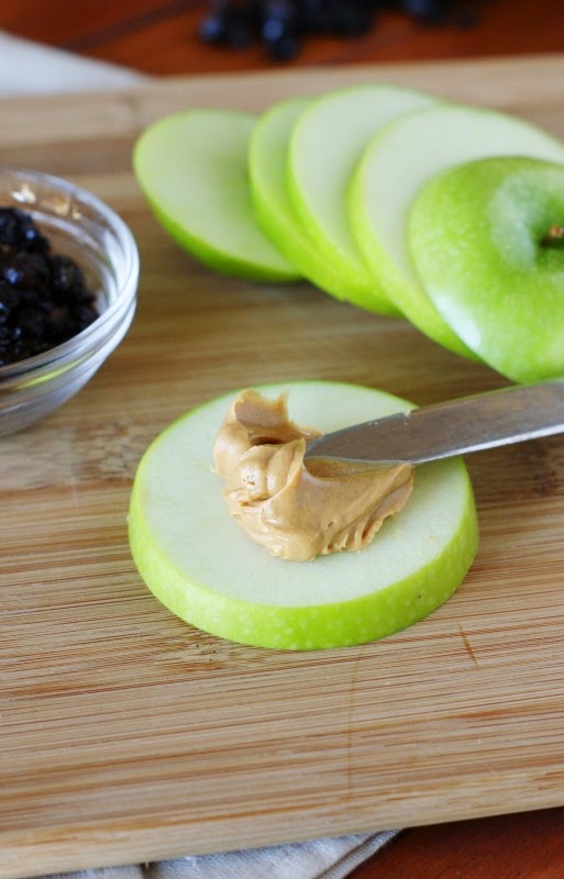 Diced Prune & Peanut Butter Apple Snacks