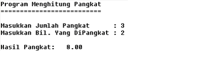 Better Than This: Program Menghitung Pangkat