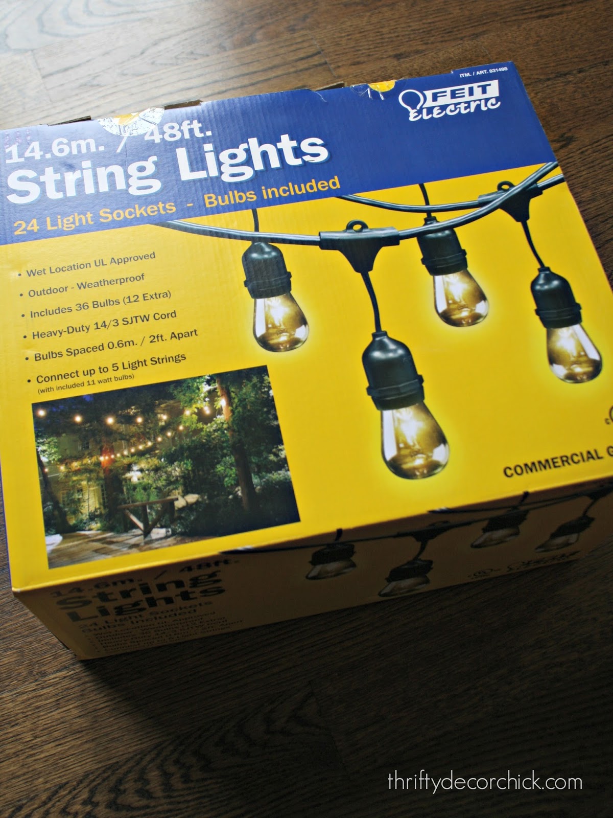 The BEST outdoor string lights Thrifty Decor Chick Thrifty DIY