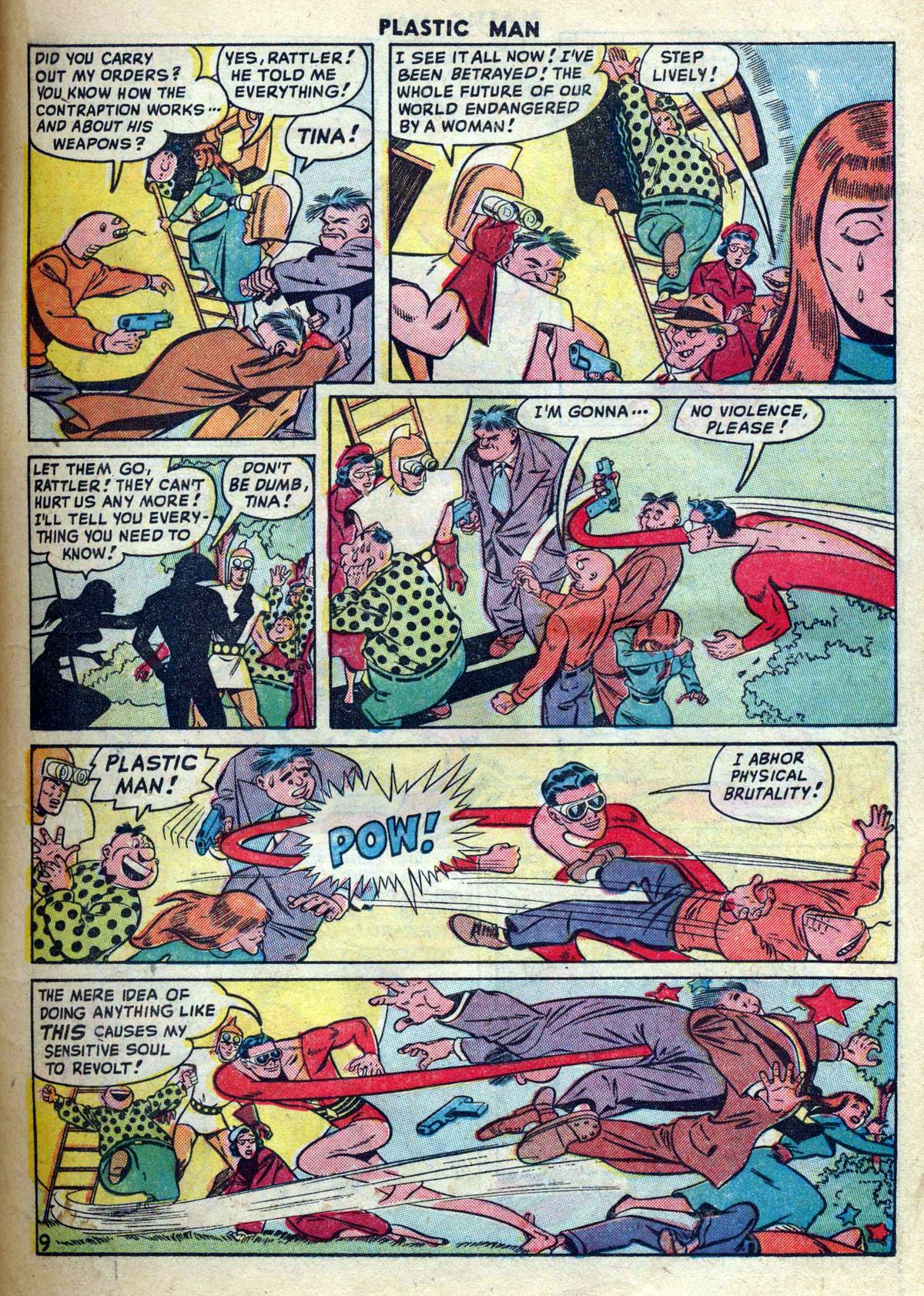 Read online Plastic Man (1943) comic -  Issue #17 - 11