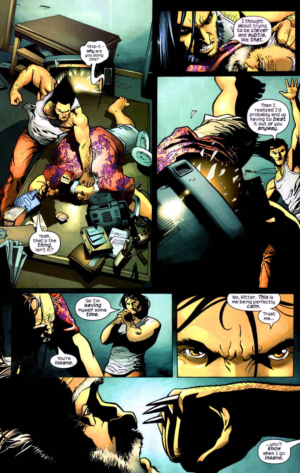 Read online Wolverine (2003) comic - Issue #8 - 9
