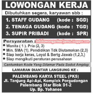 Lowongan Kerja Supir Pribadi
