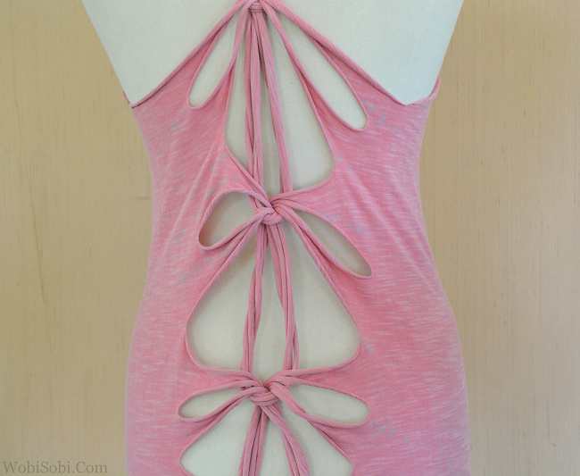 WobiSobi Criss Crossed, Ladder Back Tee DIY.
