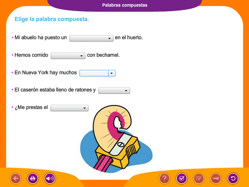 Mi cole Luis Cernuda, Campanillas.: T.11 - 3º "Las palabras compuestas"