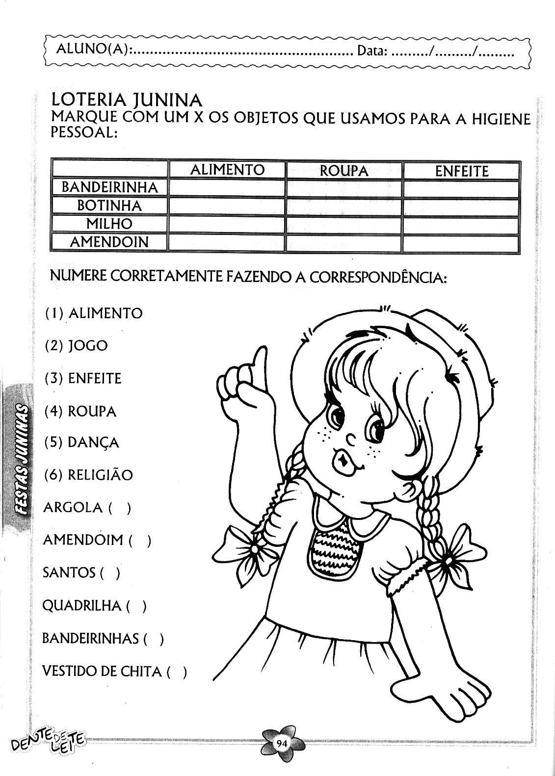 BLOG PROFESSOR ZEZINHO: 160 atividades para festa junina para imprimir ou colorir