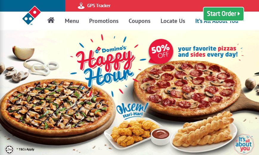 Cara order Domino's Pizza delivery online Nothing to Somethings