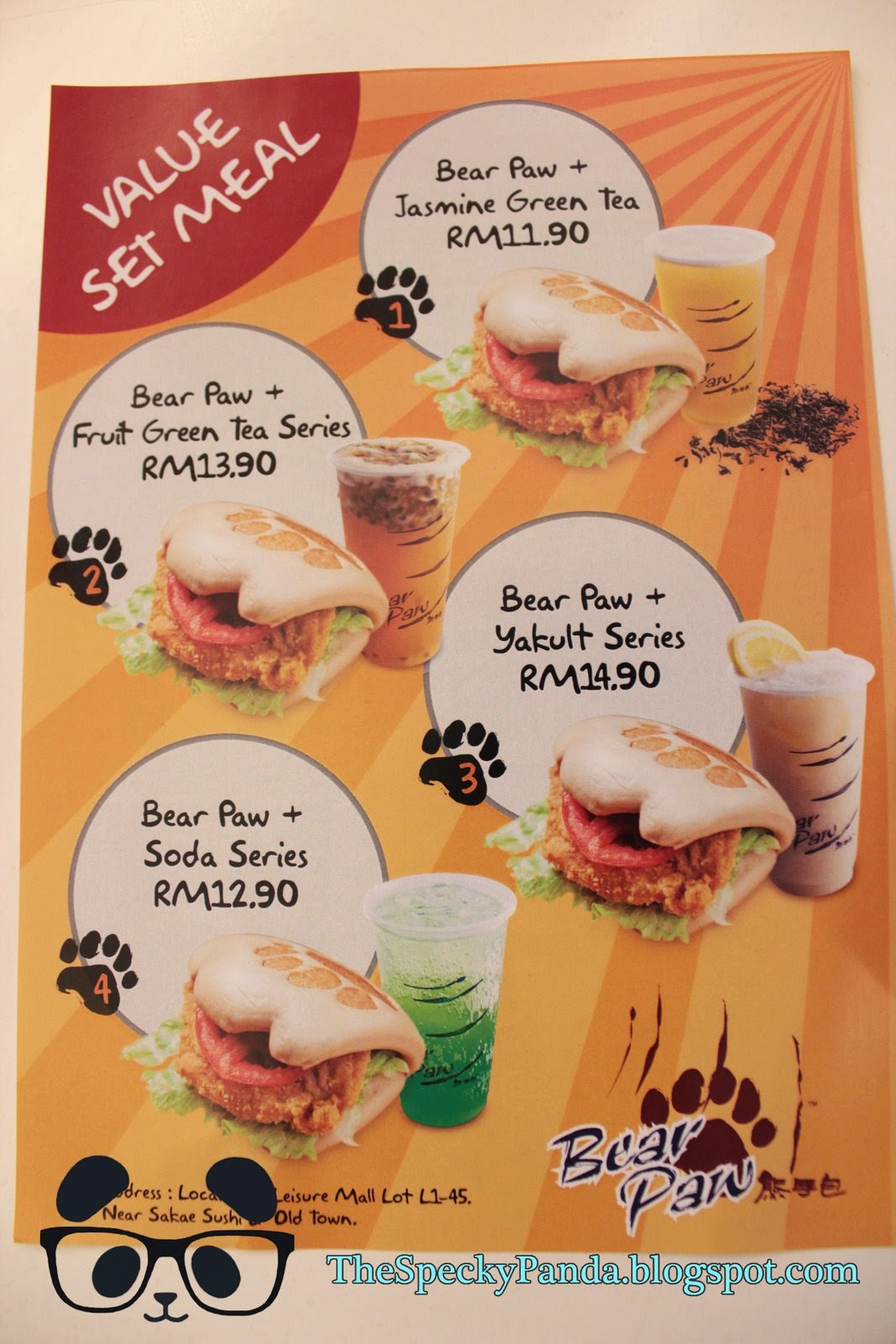The Specky Panda: Bear Paw @ Cheras Leisure Mall