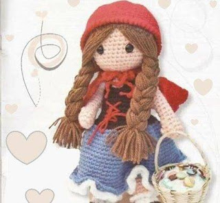 PATRON GRATIS CAPERUCITA ROJA AMIGURUMI 36396