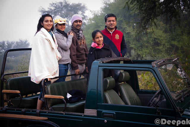 After a lot of discussions and planning, our team finally decided to go to Sariska Tiger Reserve for the annual team trip in the first week of November. We were a group of ~22 people including team mates, their spouses and kids. We started around 8 A.M. in the morning and let's check out the Photo Journey to know more about this trip & Kikar.Our first halt was at Haldiram's for breakfast. Kids were more than happy to finally get off the bus for breakfast.We played dumb charades, 10 questions etc games in the bus while traveling. Can you guess the movie name which Vikram is trying to tell? ...Its 