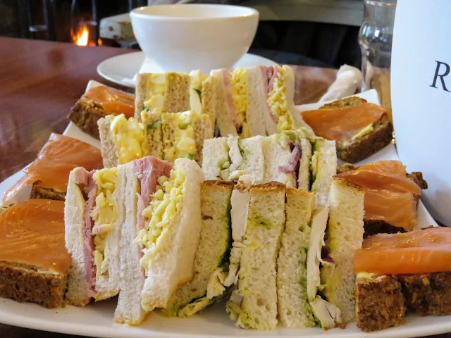 What to eat in West Cork Ireland: Sandwiches stuffed with local ingredients at Emmet's Hotel in Clonakilty