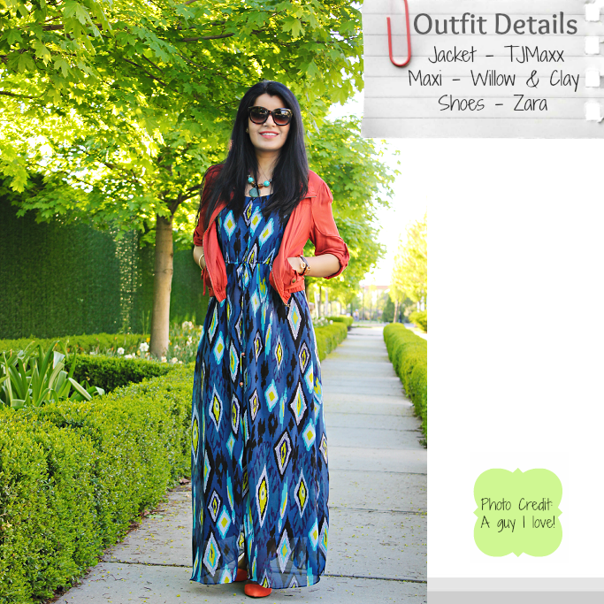 Ikat print maxi, How to style a maxi dress, Summer Outfit ideas