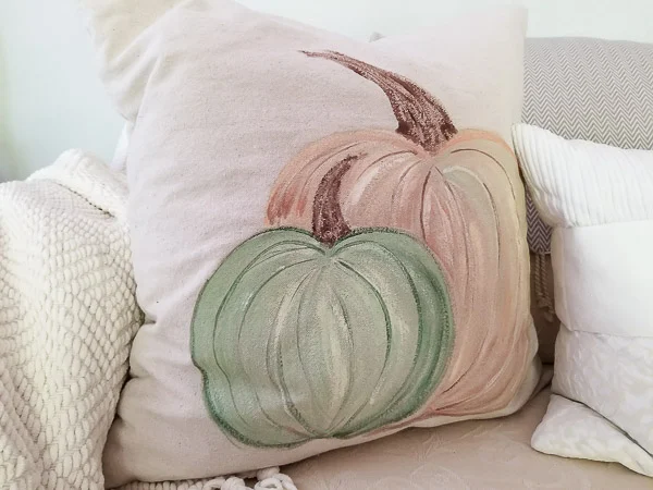 Halloween Series Pink Pumpkin Head Decorative Pillow Cover