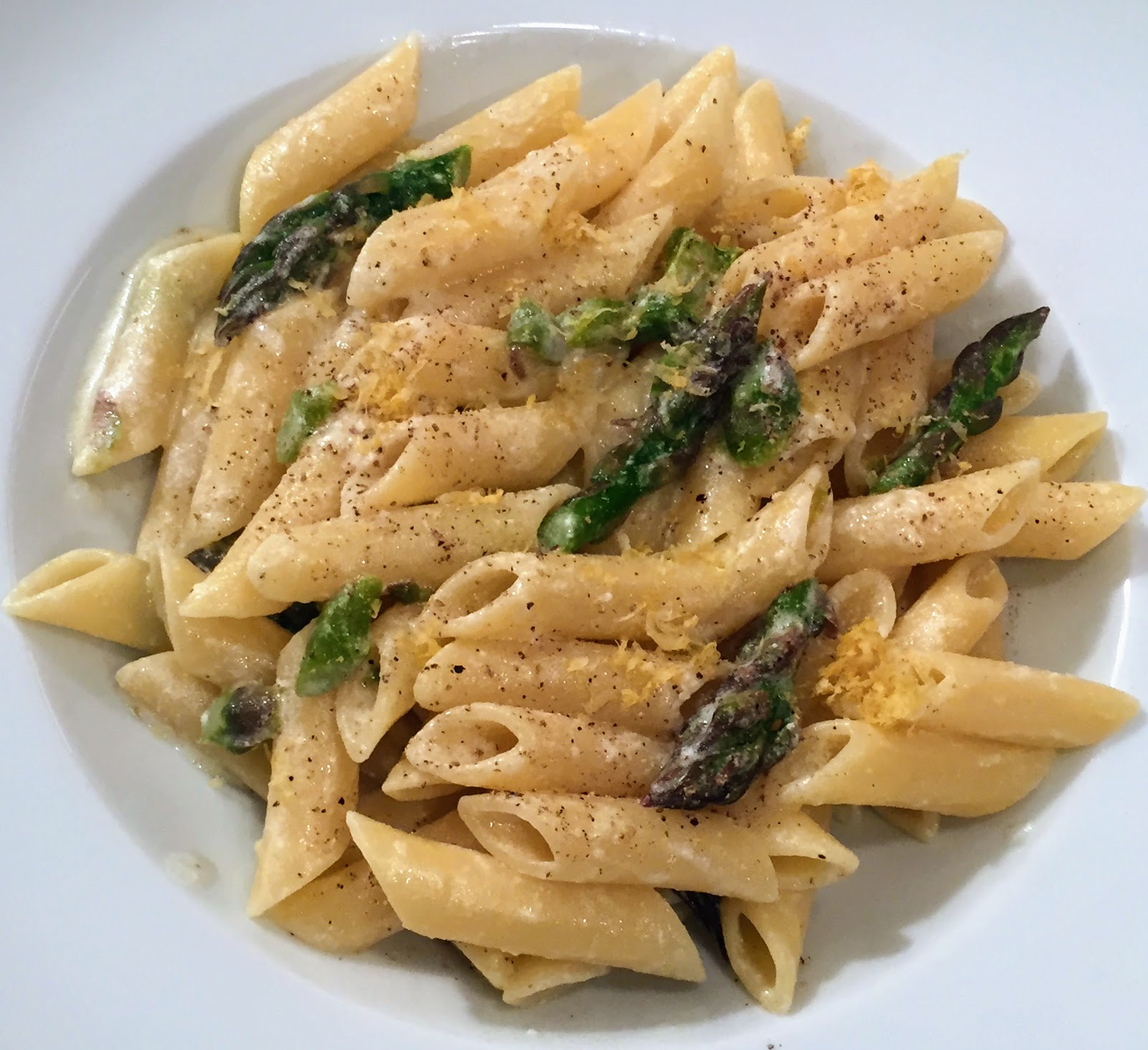 Manuela ai fornelli Pasta asparagi, limone e formaggio di capra