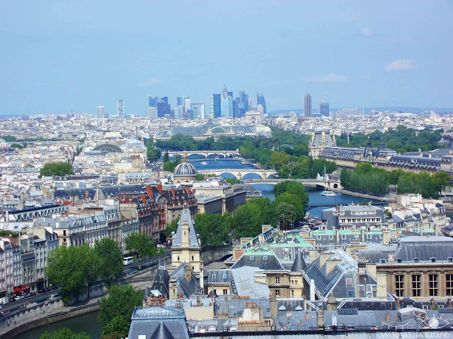 My Travel Background : #ParisPromenade : l'île de la Cité, vue depuis les tours de Notre-Dame de Paris
