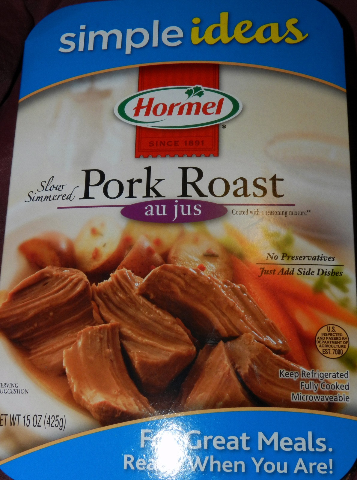 GlutenFree Brands Hormel Pork Roast au jus