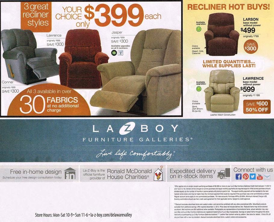 LaZBoy Black Friday 2013 Ad Black Friday Ads 2013