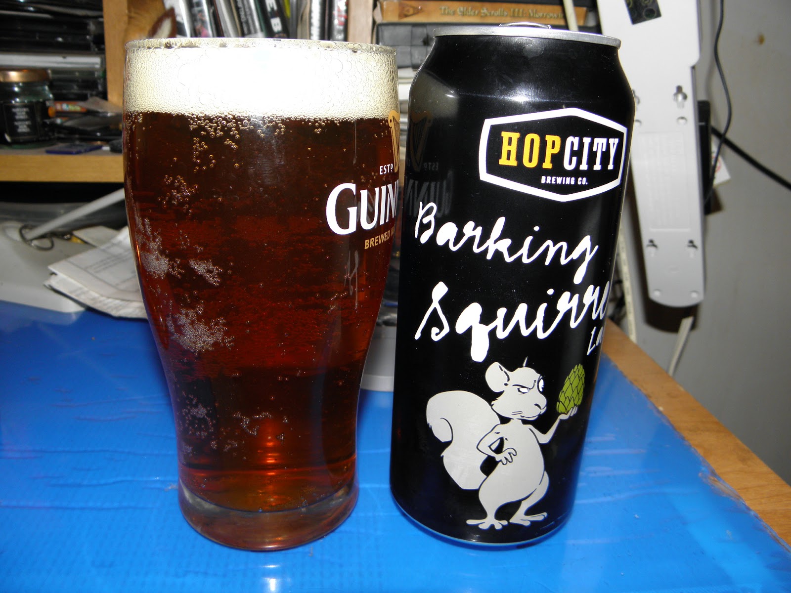 Lance's tea/coffee/booze diary Barking Squirrel lager hop city
