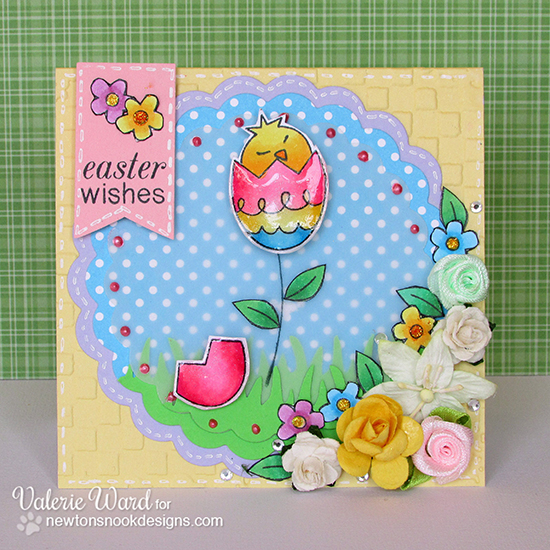 Easter card by Valerie Ward for Newton's Nook Designs - Easter Scramble Stamp set 